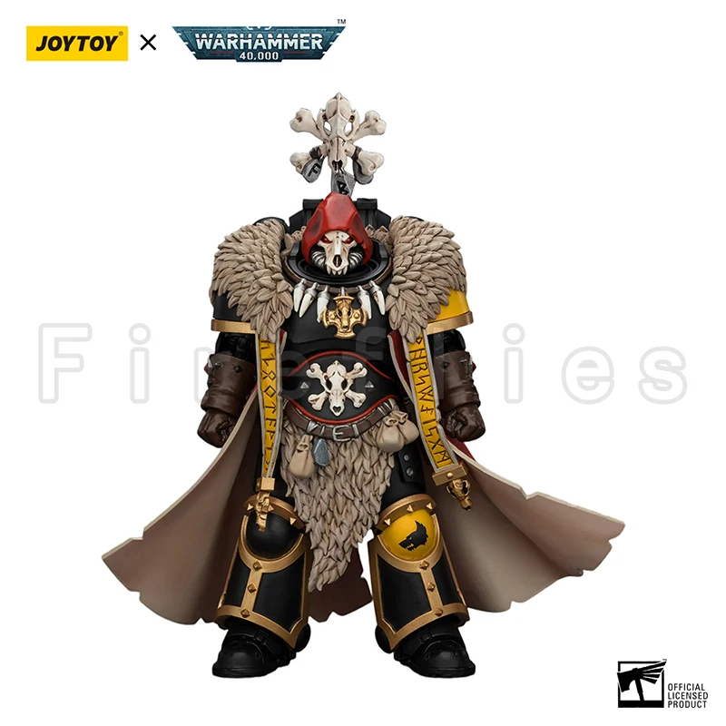 JOYTOY 1/18 Action Figure 40K Space Wolves Wolf Priest with Absolvor Bolt Pistol and Crozius Anime Model Toy view 2