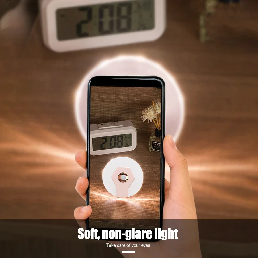 LED Night Light Motion Sensor Touch Switch Rechargeable Magnetic Suction Wireless Kitchen Staircase Corridor Lighting Bedroom