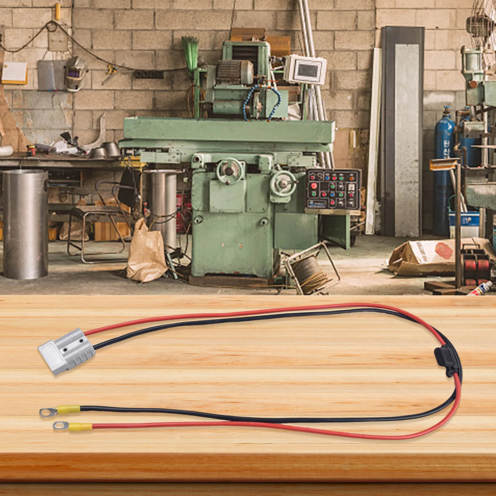 Complete 50A Wiring Kit for 12V Battery Connection Features 6m Length and Thick 10AWG Wire for Efficient Power Transfer