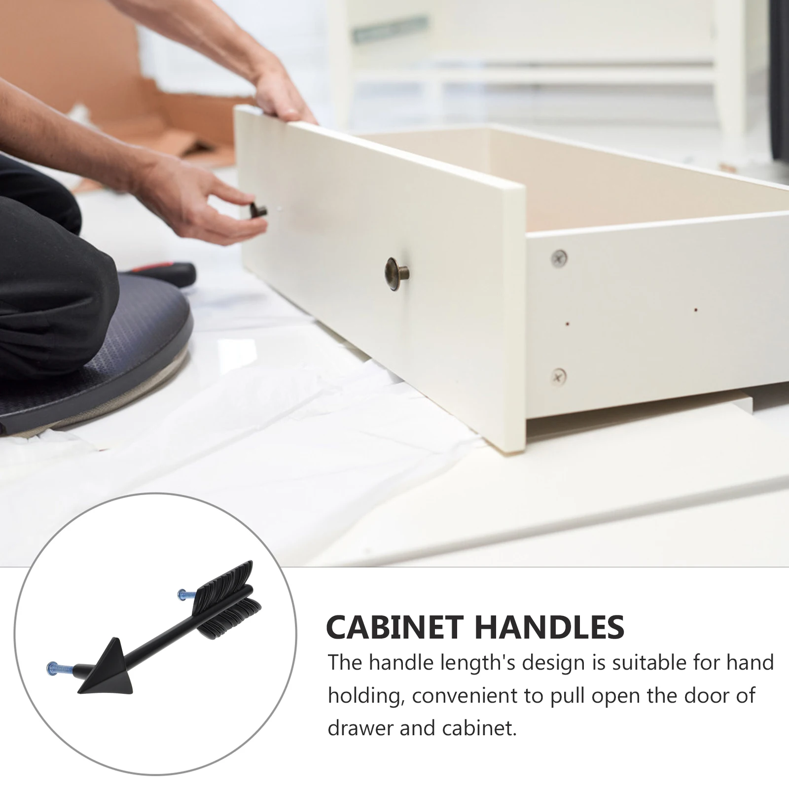 

4 Pcs Arrow Shape Zinc Alloy Cabinet H les Drawer Pulls Wardrobe Cupboard Furniture Door Hardware Durable Easy Install