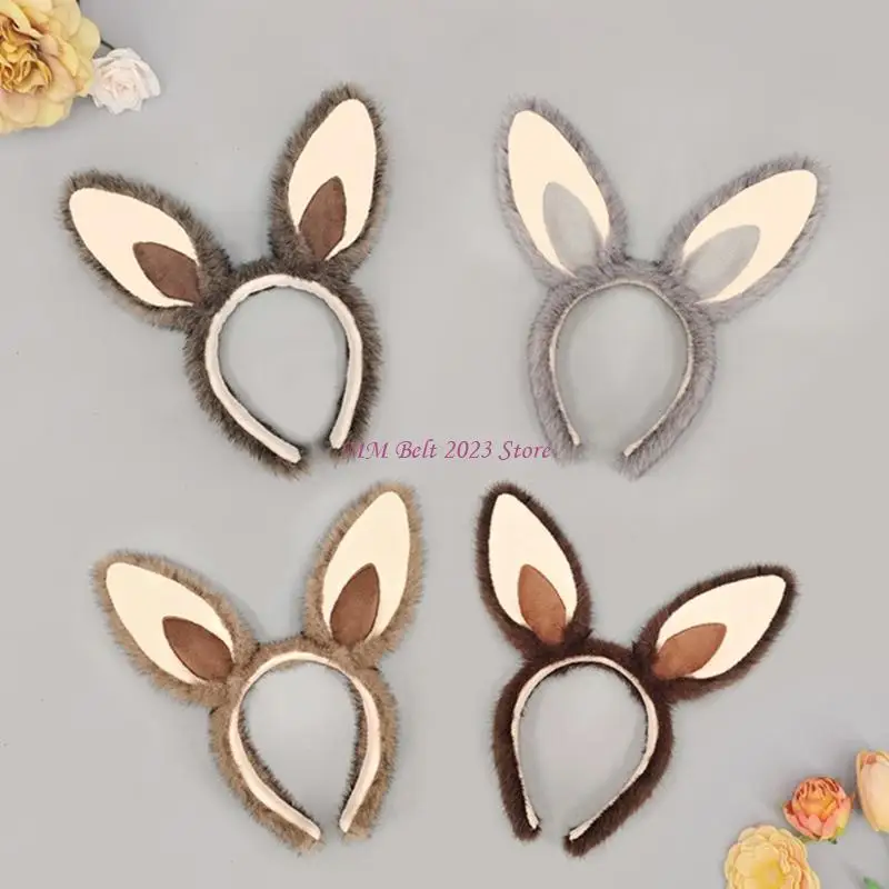 49ME Rabbits Costume Ears And Tail Set Comfortable Wear For Childrens Birthday Parties And Performances