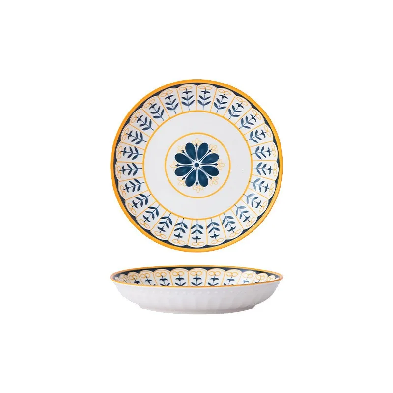 

Nordic ceramic bowls, good-looking eating bowls, soup plates, dishes, bowls, household 2022 new tableware
