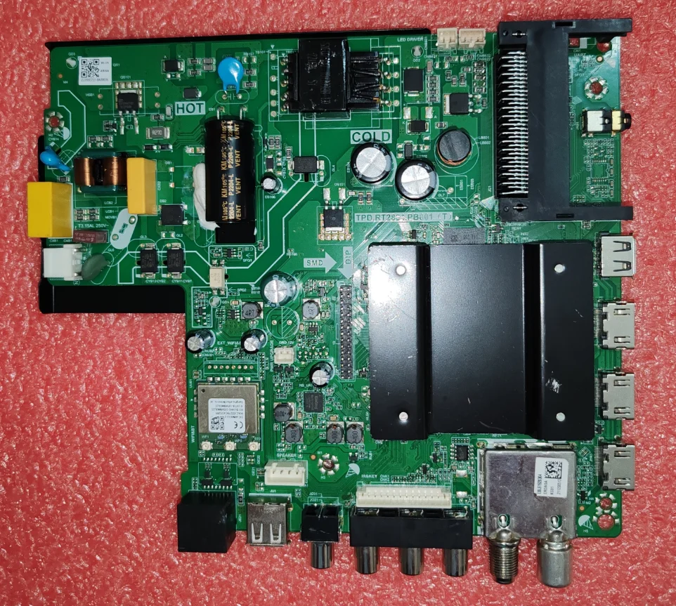 Бесплатная доставка! TPD.RT2864.PB801(T) три в одном WiFi сетевая телевизионная материнская плата протестирована хорошо 37-41v600ma 48 Вт
