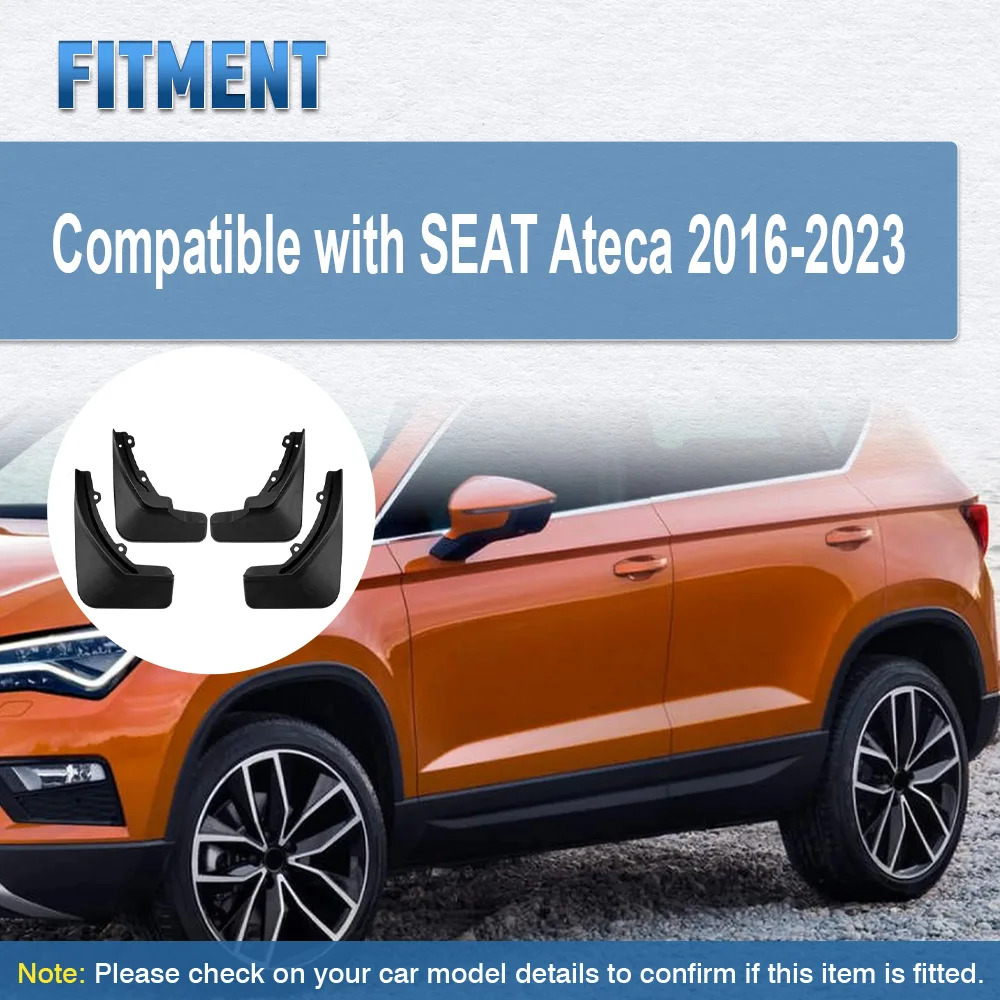 

Car Mud Flaps For SEAT Ateca 2016 2017 2018 2019 2020 2021 2022 2023 Splash Guards Mudguards Front Rear Fender Car Accessories