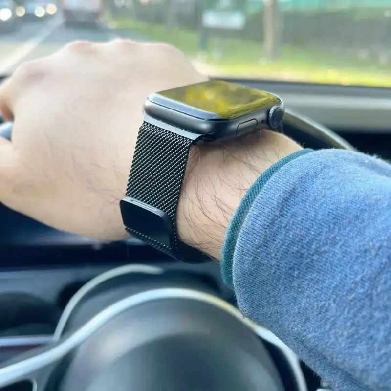 Milanese حلقة الفرقة ل أبل حزام ساعة الترا 3 49 مللي متر 45 مللي متر 44 مللي متر 41 مللي متر 40 مللي متر سوار معدني لسلسلة iWatch 11 10 46 مللي متر 42 مللي متر SE 3 #5