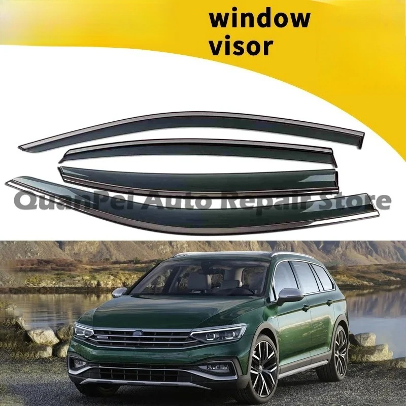 For Volkswagen Passat 2011-2017, Side Window Rain Shields, Wind Reduction Car Styling Parts