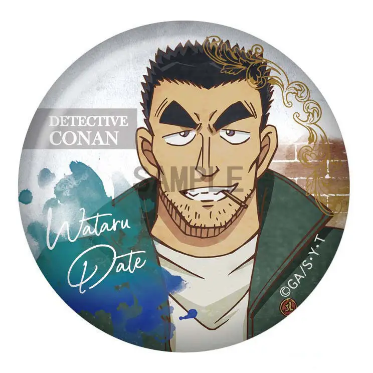 Anime Detective Conan Hagiwara Kenji Sato Miwako Haibara Ai Badge Tinplate Metal Pin Brooch Collectible Set Gift for Fans