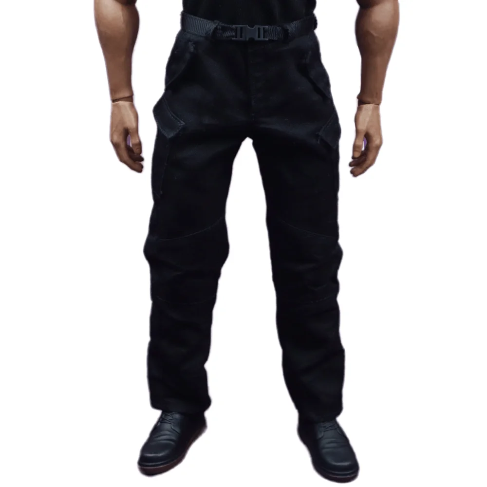 

1/6 Scale Men Women Soldier Strong Tooling Casual Combat Black Waistband Model Clothing 12Inche Action Figure Body Doll