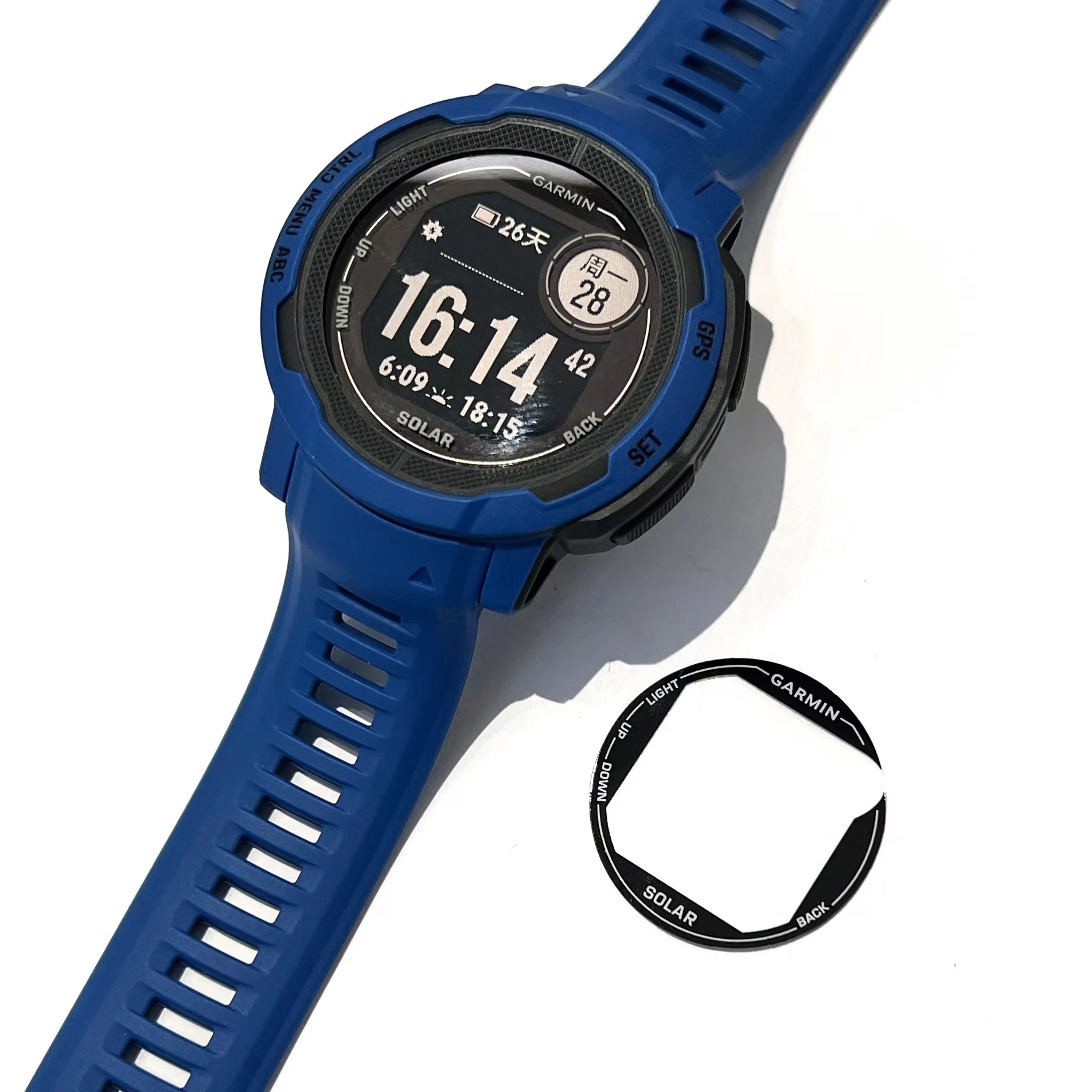 Película protetora para garmin instinto 2 2s, pulseira de smartwatch 3d, película protetora de tela (vidro não temperado), 1 peça/2 peças