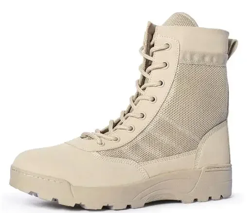 

Tactical Boots Men Boot Special Force Desert Combat Boots Outdoor Hiking Boots Ankle Shoes Men Work Safty Shoes