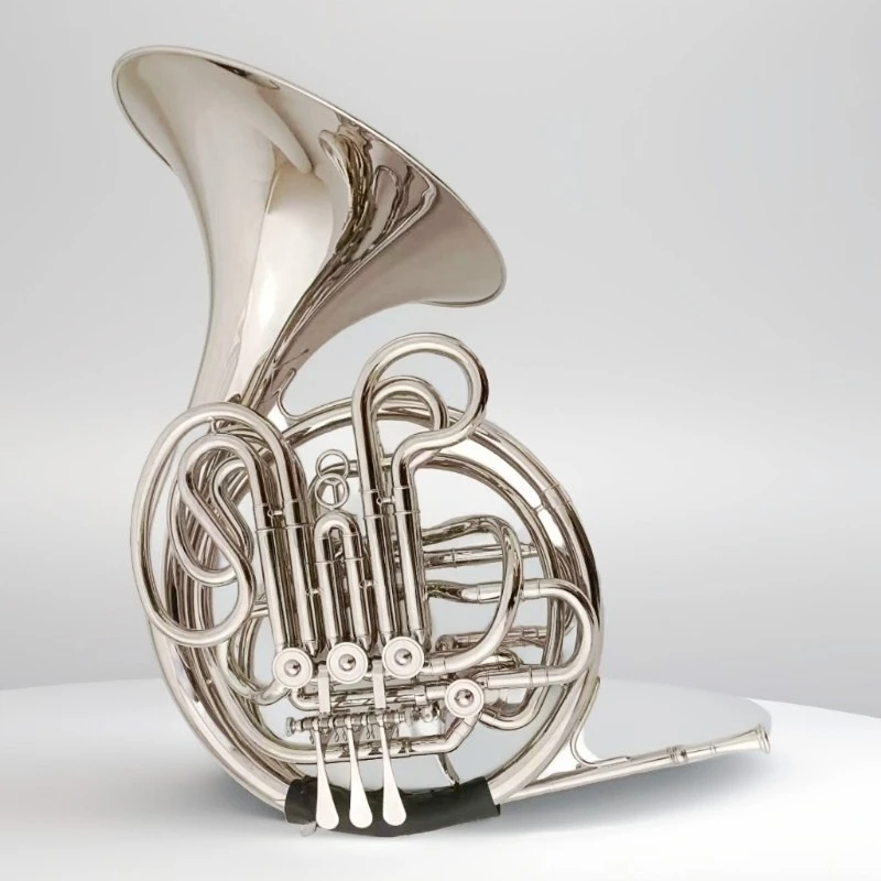 Four-key double-row integrated horn one-piece inflected horn four-key double-row four-key horn musical instrument