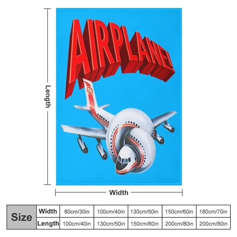 Airplane! Movie Throw Blanket Thermal valentine gift ideas funny gift Blankets