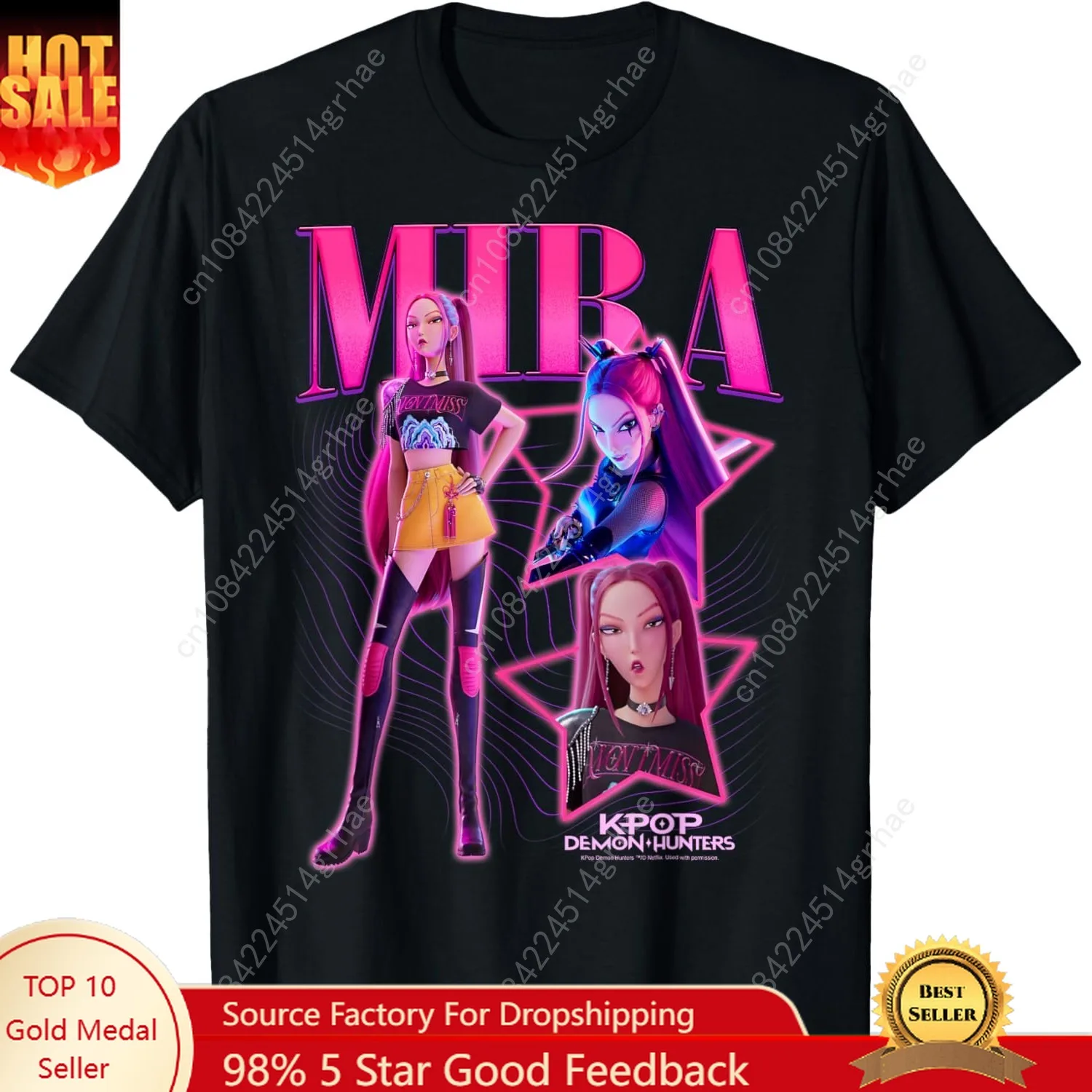 Camiseta con póster estilo Y2K de Halloween Mira Showcase