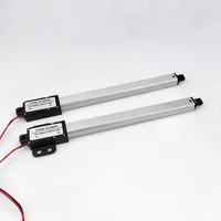 1 Uds 150mm 200mm 12VDC Mirco Mini actuador lineal eléctrico 30N 60N 100N 120N 150N controlador de Motor varilla de empuje eléctrica Putter