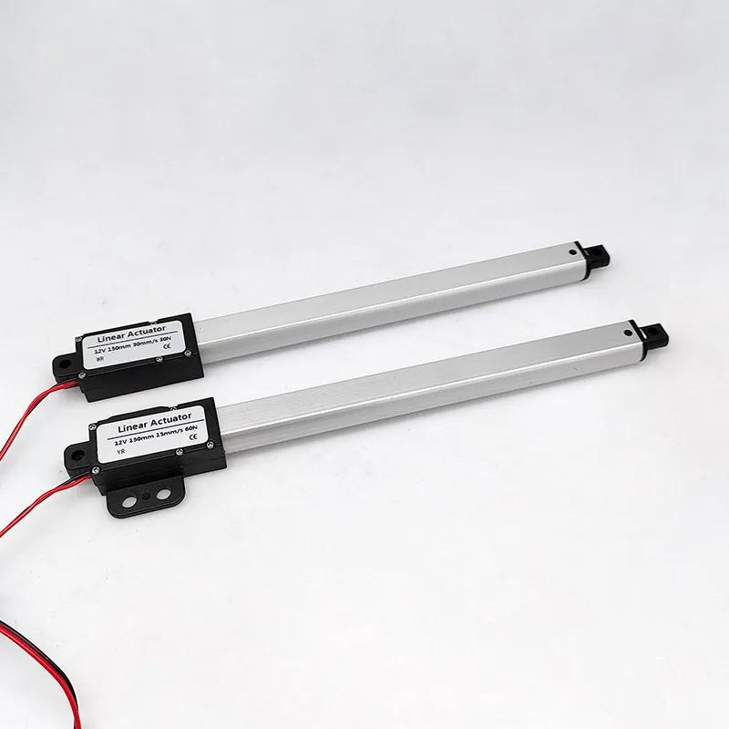1szt 150mm 200mm 12VDC Mirco Mini elektryczny siłownik liniowy 30N 60N 100N 120N 150N Sterownik silnika Elektryczny popychacz Putter