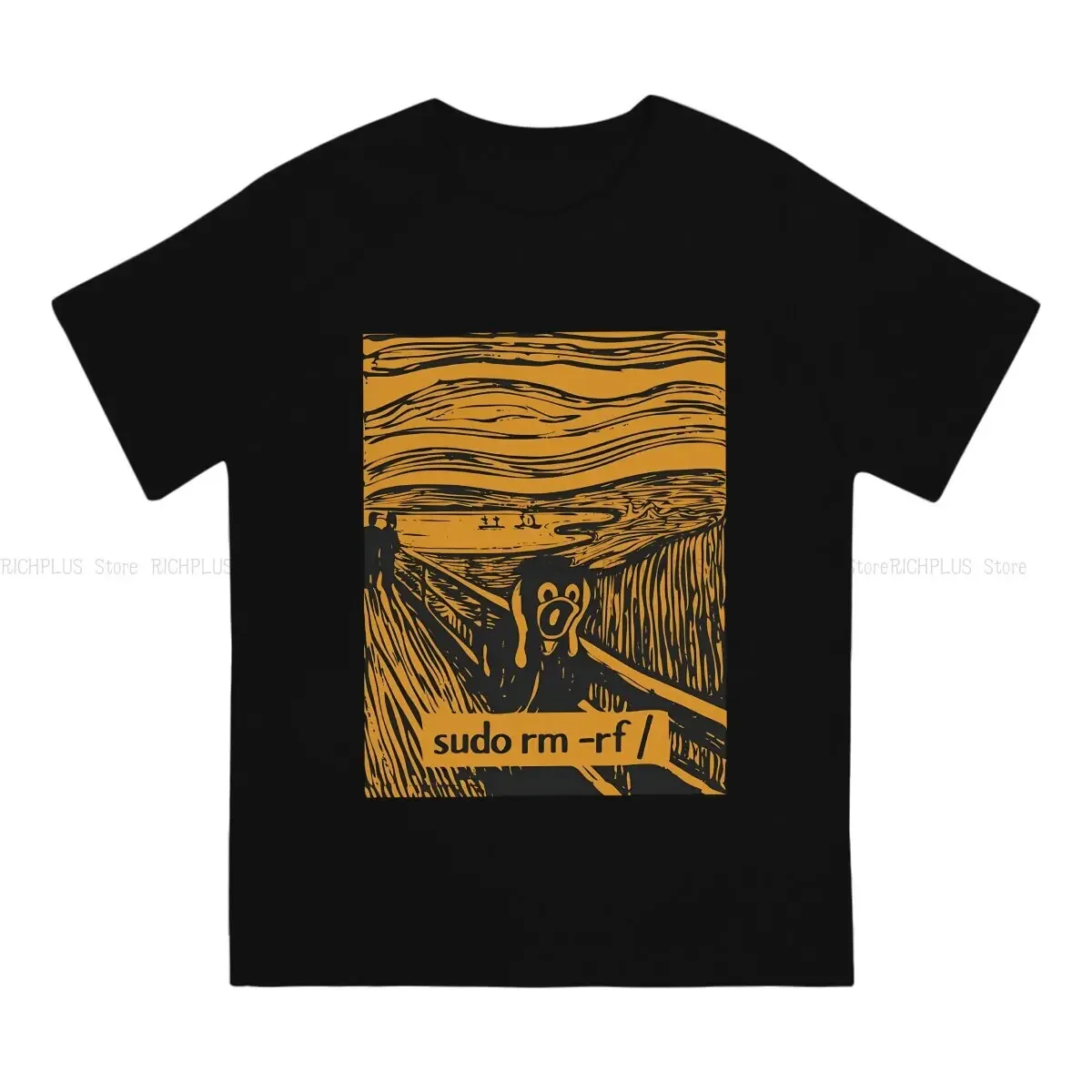 لينكس نظام التشغيل التي شيرت سودو Rm Rf الكلاسيكية البوليستر تي شيرت أوم الرجال الملابس تصميم جديد بيع كبير