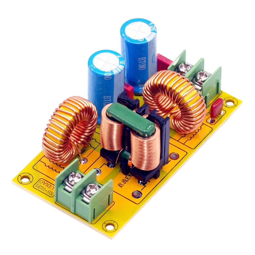 Imagem -02 - Filtro Emi Filtro de Interferência Eletromagnética Emc Fcc High Frequency Filtro de Energia para 12v 24v 48v Car 2a 4a 10a 20a dc lc