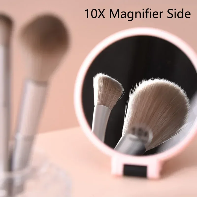 2/5/10X Bright Magnifying Makeup Mirror Handheld Vanity Mirror Folding Hand MirrorPocket Mirror Compact Mirrors Make Up Tools