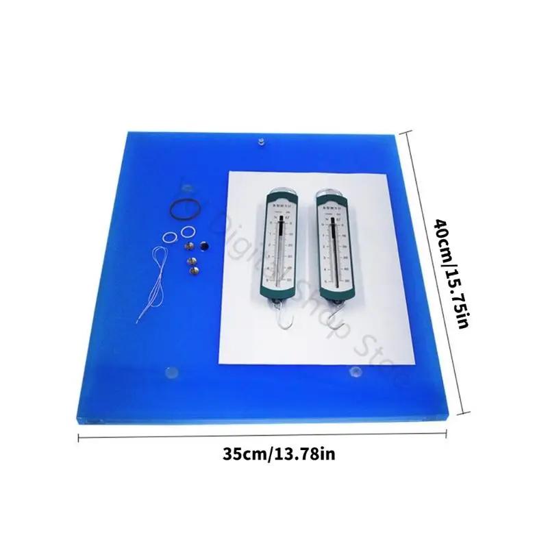 96BA Physik-Lehrgerät für Kraftzerlegung, magnetische Demonstrationstafel mit durchsichtiger Platte und doppelten Messgeräten – Detail 6