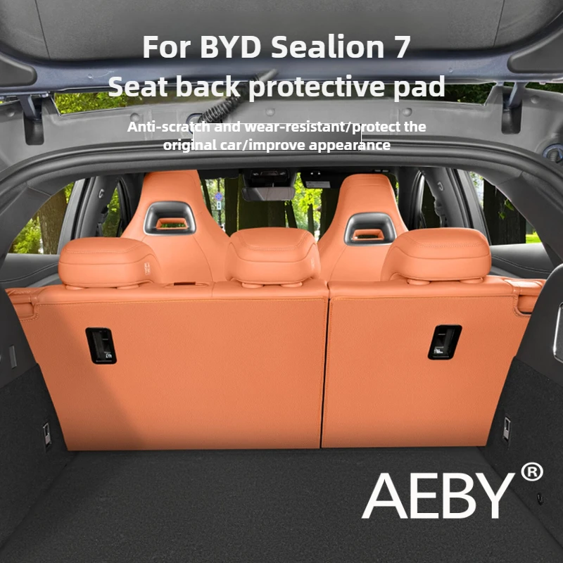 

AEBY For BYD Sealion 7 2024 Seat Back Protector, Waterproof Anti-Scratch Rear Seat Cover Easy Installation Interior Accessories