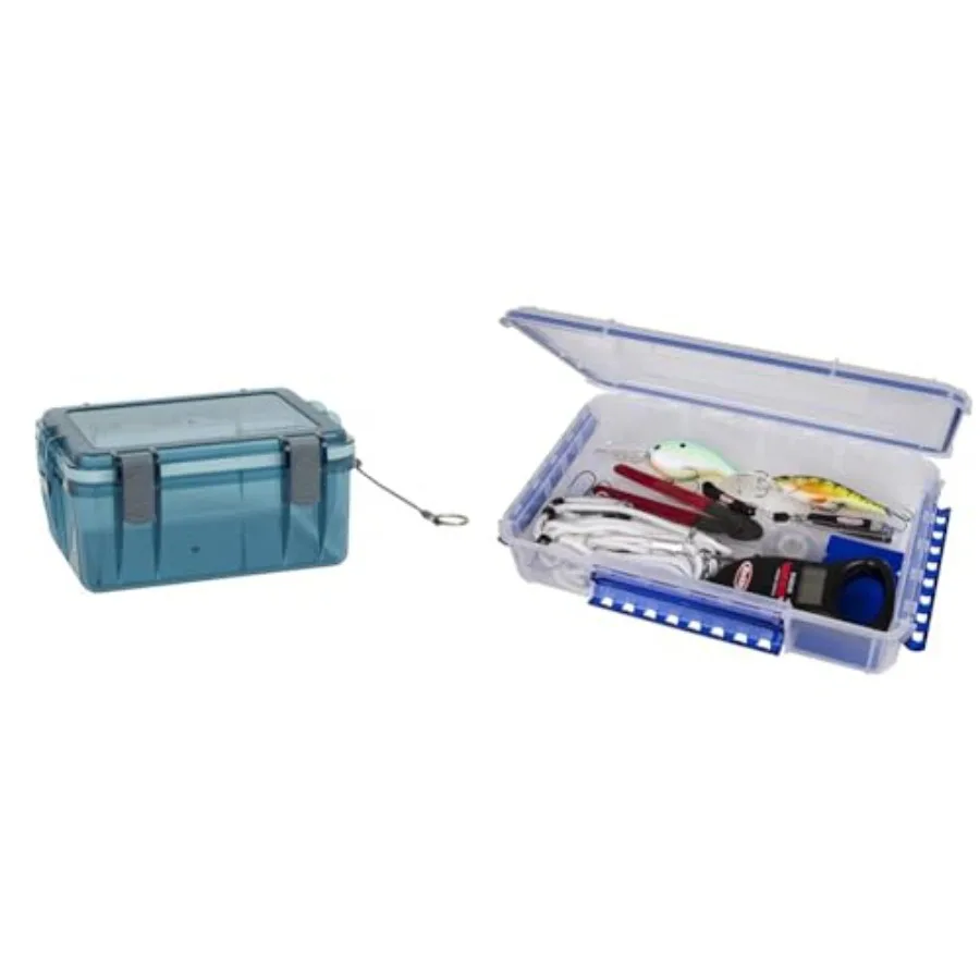 

Watertight Box and Flambeau Outdoors Waterproof Tuff Tainer Fishing Tackle Box with Zerust Rust Protection