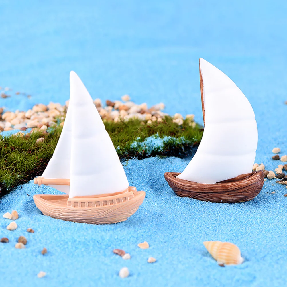 16 Pezzi Ornamenti per Micro Paesaggi Stile Marino in Resina, Decorazioni per Mini Scene, Vasi per Bonsai, Decorazioni per Casa e Giardino