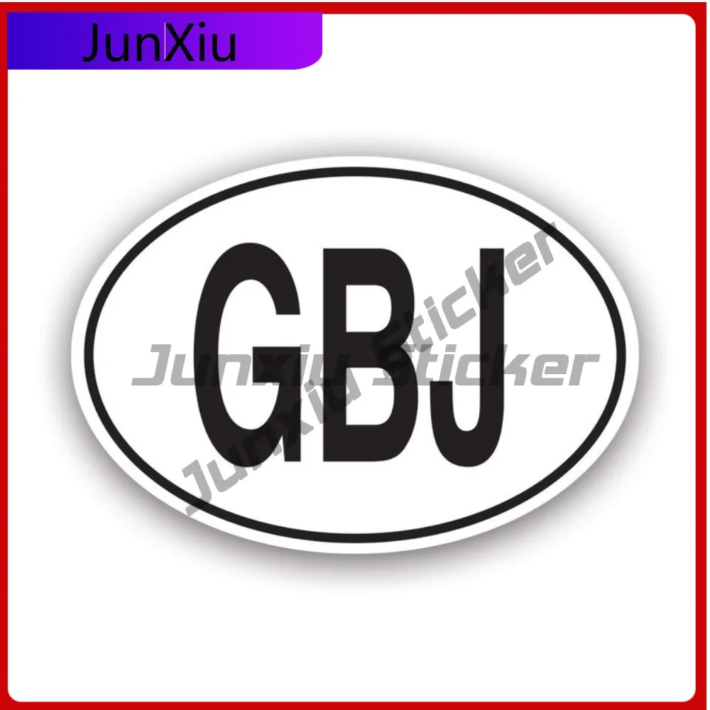 

Bold Gbj Jersey Country Code Oval Sticker Decal American Made Uv Protected Euro Ovals Street Vinyl Sticker No Fade Sunproof