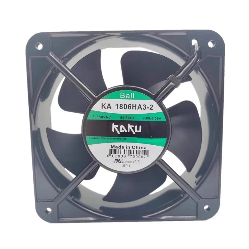 

Y+for KAKU KA1806HA3-2 AC380V 0.09A 18CM Axial Cooling Fan