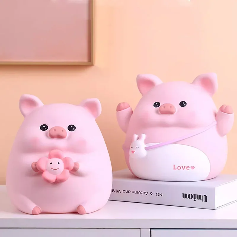 Pig Secret Money Boxes Family Small Boys Lucky Gift Cute Money Boxes Euro Coin Piggy Girls Original Hucha Room Decoration