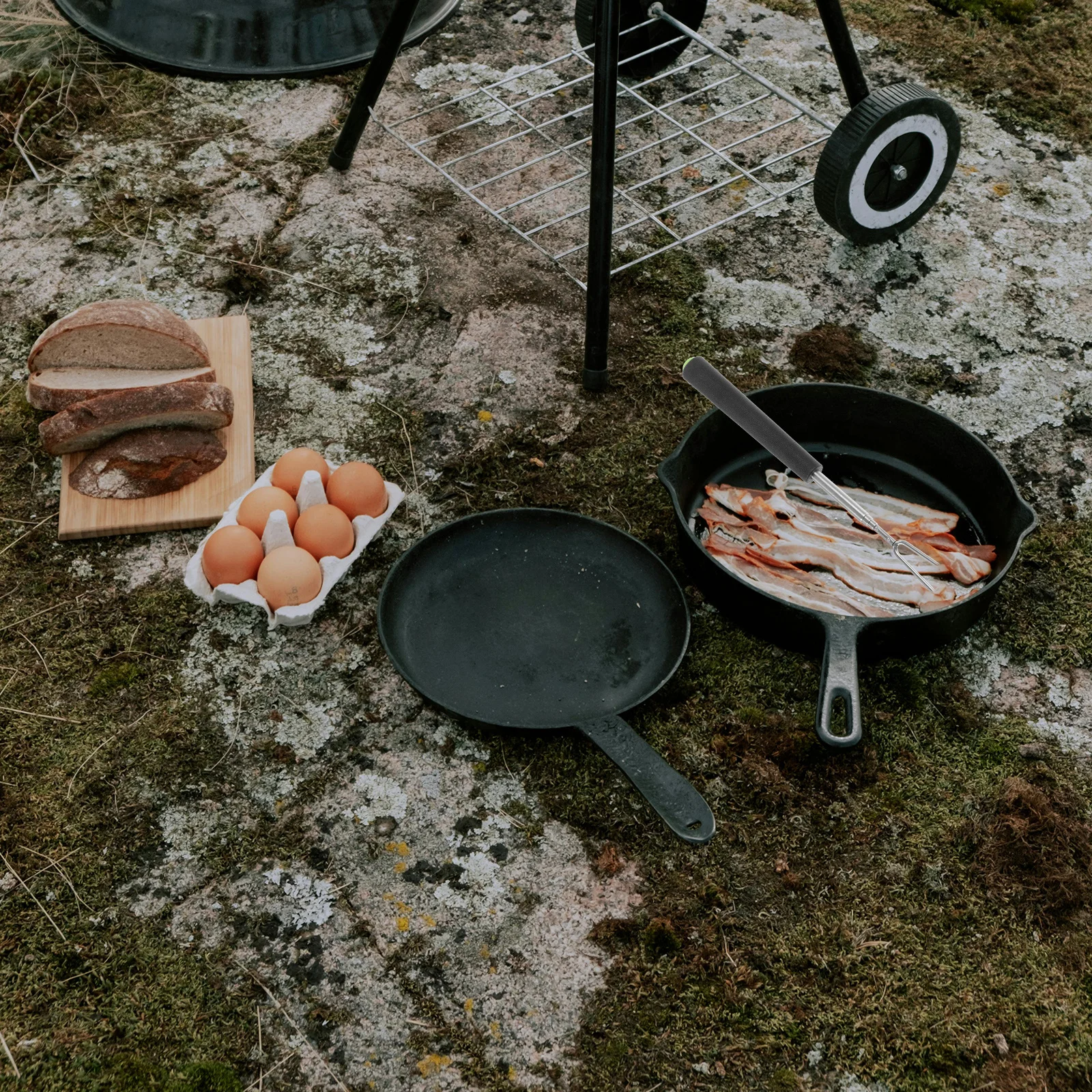 

6Pcs Metal Skewers for Grilling Hot Dog Fork Easy Clean Reusable Barbecue Sticks Metal Skewers Hot Dog Fork Roasting Sticks