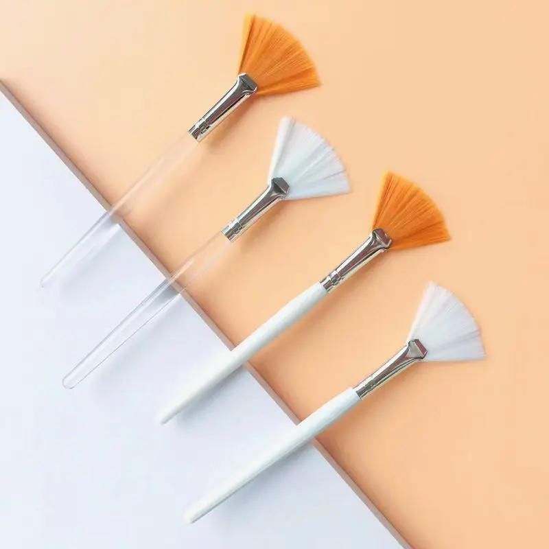 

10/20/50pcs Fan Shape Foundation Makeup Brushes Multifunctional Facial Mask Brush Essential Oil Women Beauty Makeup Tools Brush