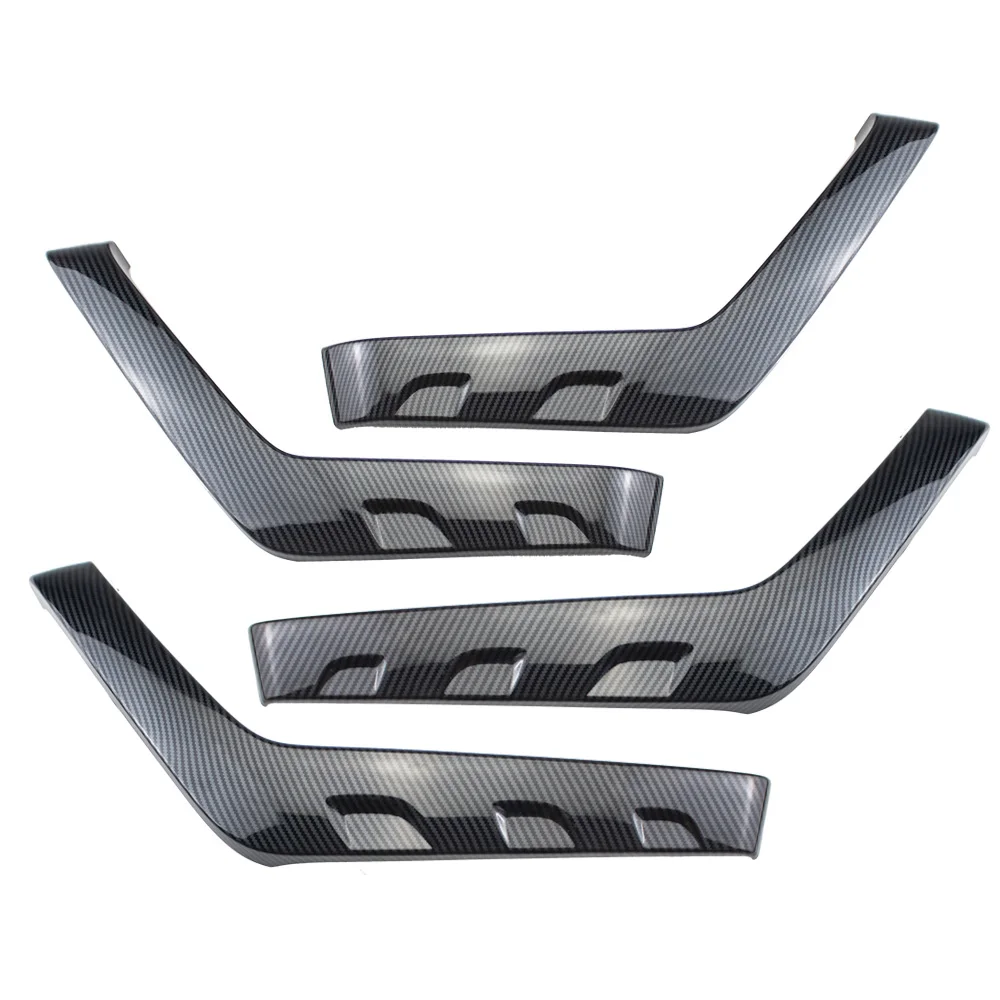 ABS Carbon Fiber Color 4Pcs Interior Door Handle Cover Trim Car Interior Decorative for Ford RANGER 2015-2021