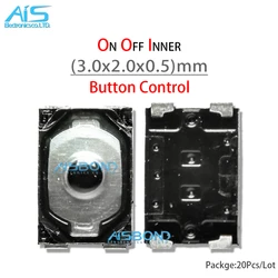 20Pcs/Lot Power On Off Inner Button Control 3mm*2mm For Huawei OPPO Xiaomi mobile phone Volume Switch Replacement Parts