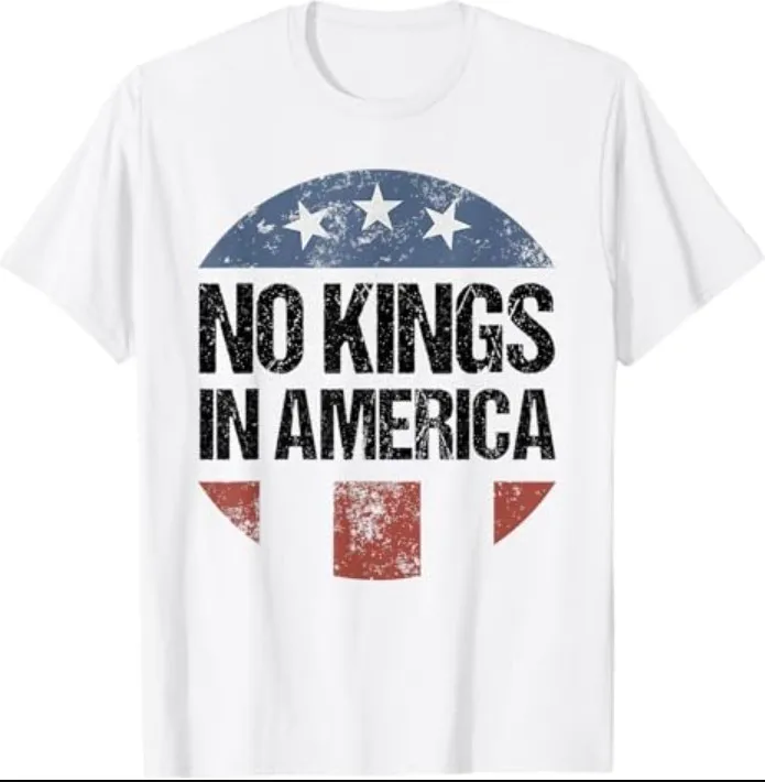 

Patriotic No Kings T-Shirt Vintage American Spirit Graphic Tee