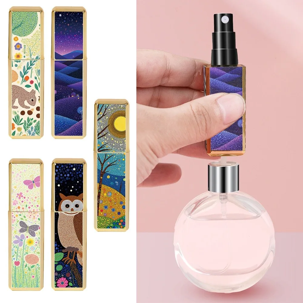 Nuovo mini bottiglia di profumo da 5 ml contenitori cosmetici vuoti vuoti riutilizzabili bottiglia rotante spray spruzzatore di stoccaggio portatile