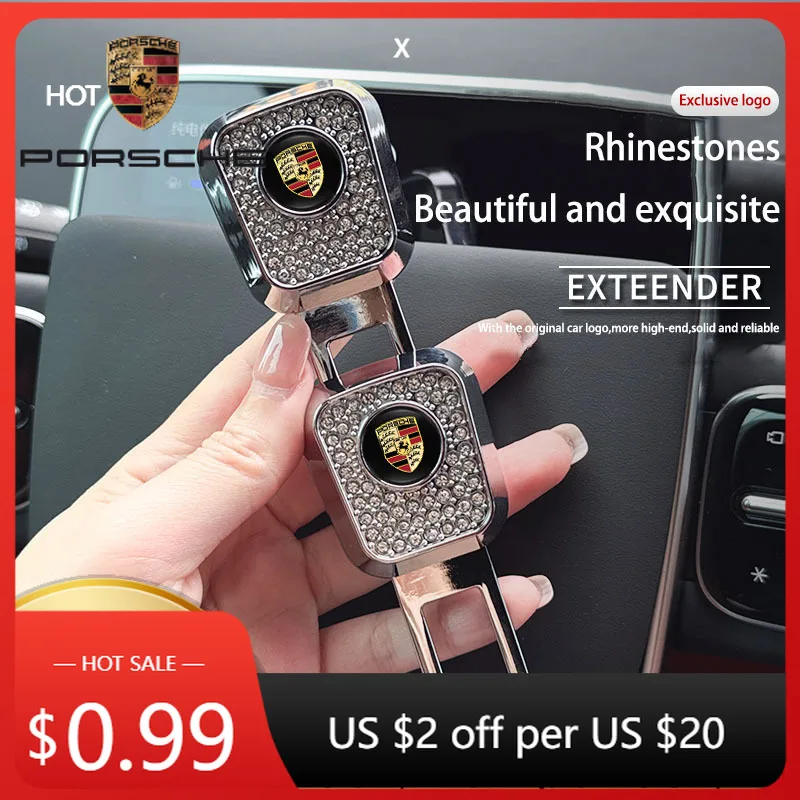 

Наклейка на автомобиль для Porsche Cayman, Cayenne, 911, Macan, удлинитель ремня безопасности, замок-пряжка, аксессуары для интерьера Porsche 911, 718 Ta