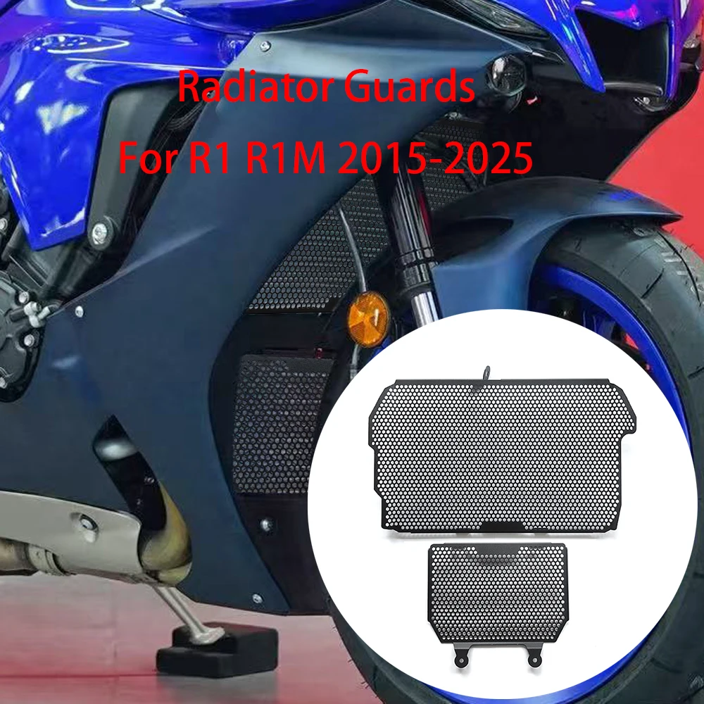 

For Yamaha R1 R1M 2015-2025 Motorcycles Water Tank Network Cooling Cover Accessories Radiator Grille Guard Cover Protector