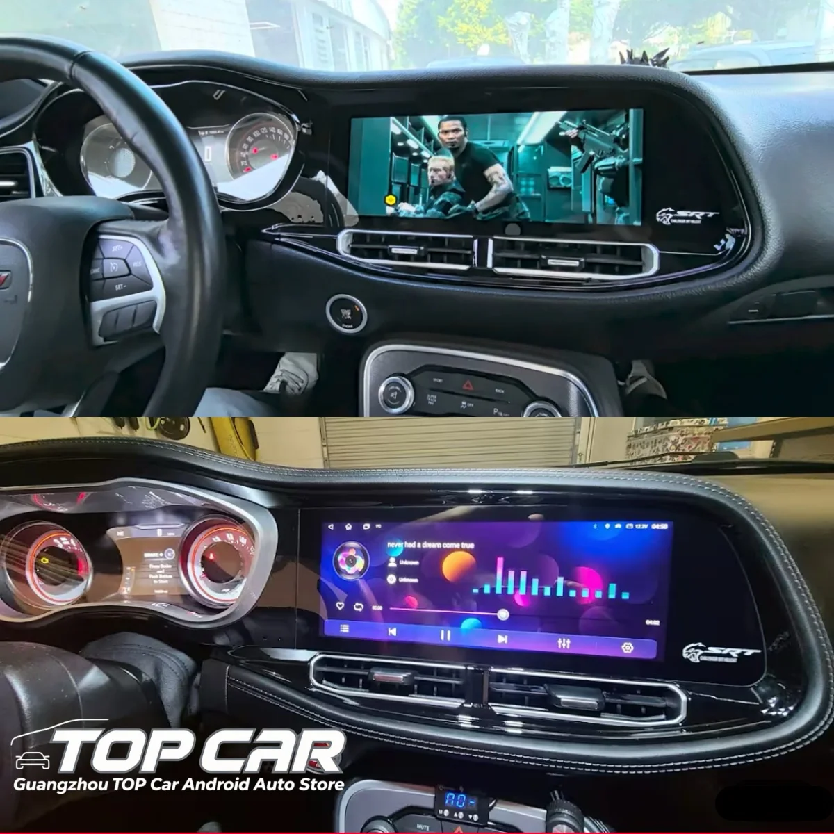 Android 12.3“ Car Radio For Dodge Challenger SRT Hellcat 2013-2023 Charger Touch Screen GPS Navigation Carplay Multimedia Player