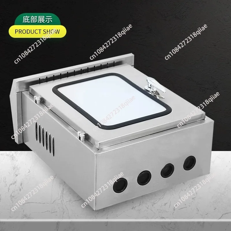 double-layered-304-stainless-steel-distribution-box-outdoor-rainproof-waterproof-electrical-control-201-monitoring-instrument