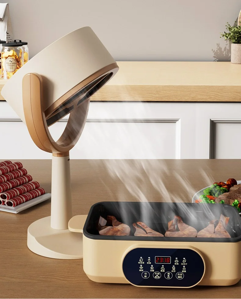 

2024, хит продаж, бытовая маленькая настольная вытяжка, мини-портативная вытяжка, вытяжка с высоким ветром