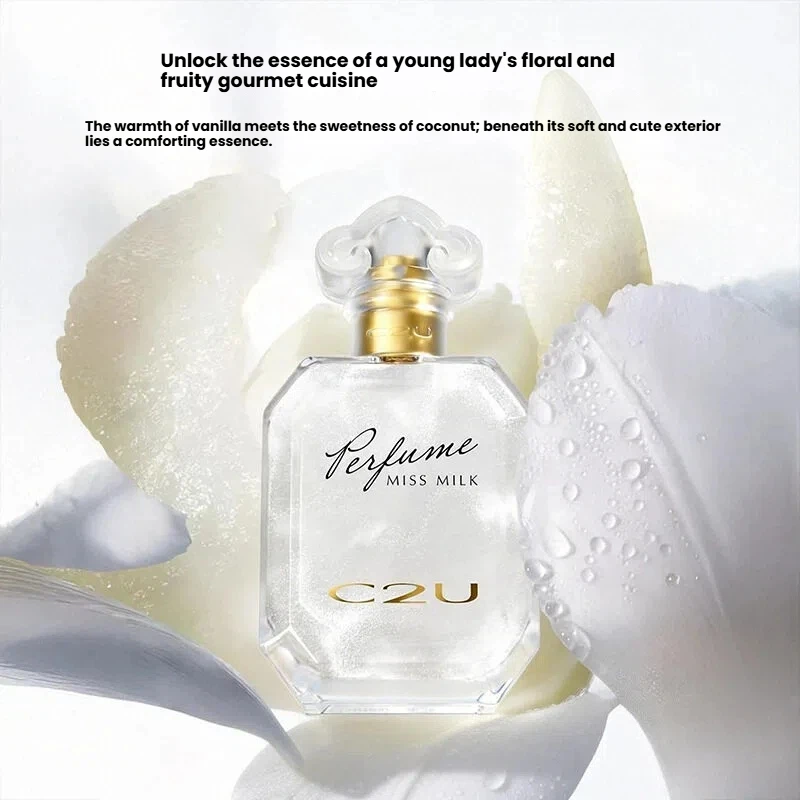 

"Mademoiselle Milk" 50ML Perfume. A long-lasting, unisex, natural light fragrance with feminine charm. A niche perfume.