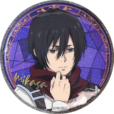 58 مللي متر أنيمي هجوم على تيتان إرين جايجر ميكاسا · أكرمان ساشا براوس تأثيري حلي شارة دبوس SPTE صفيح بروش ﻿   الدعامة جيلف