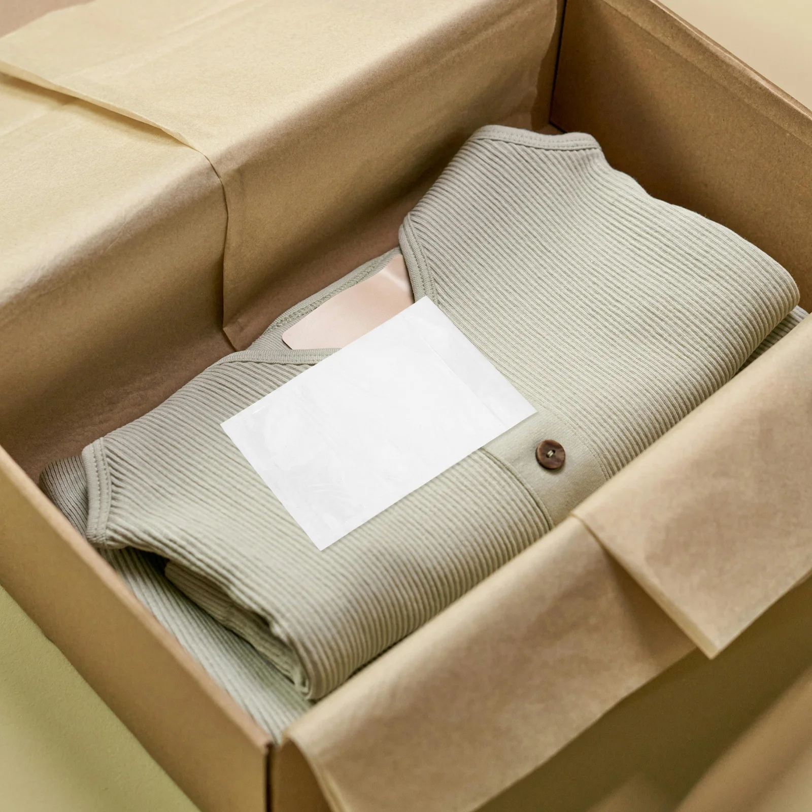 100 stuks verpakkingslijst enveloppen doorzichtige zelfklevende zakjes voor verzendlabelopslag transparant Cpe-materiaal duurzaam verzegelbaar