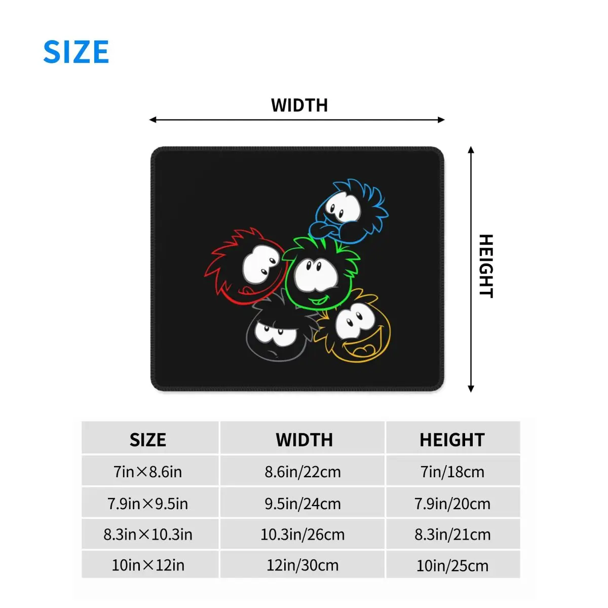 Multi-size Mouse Pad Club Peng - Pc Gaming Club บทวิจารณ์และราคา