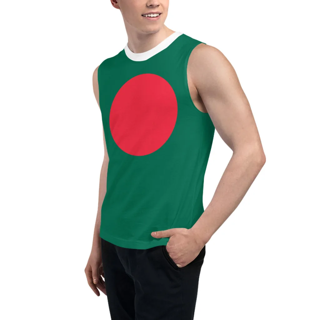 Sleeveless T-shirt Bangladesh Flag 3D Men's Boys Tshirt Gyms Tank Tops Fitness Joggers Basketball Training Vest