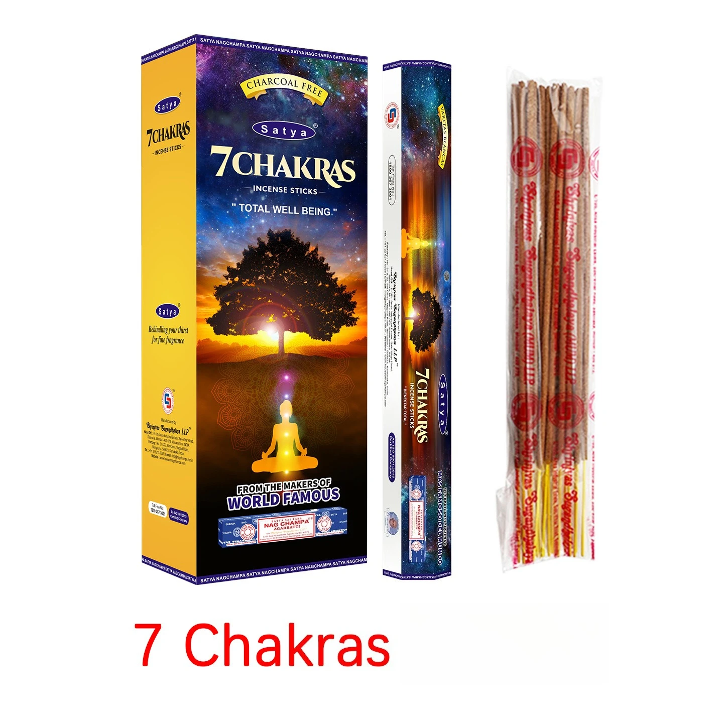 Indian Genuine Sai Baba Truth Hexagon Pack Handmade Natural Bamboo Stick Line Aromatherapy Set of 12 Fragrances