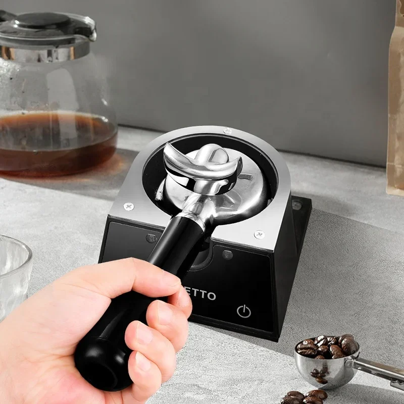منظف مرشح القهوة الجديد بدون ضوضاء صندوق الطحن أدوات باريستا الإلكترونية لسلة 53 مللي متر 2022