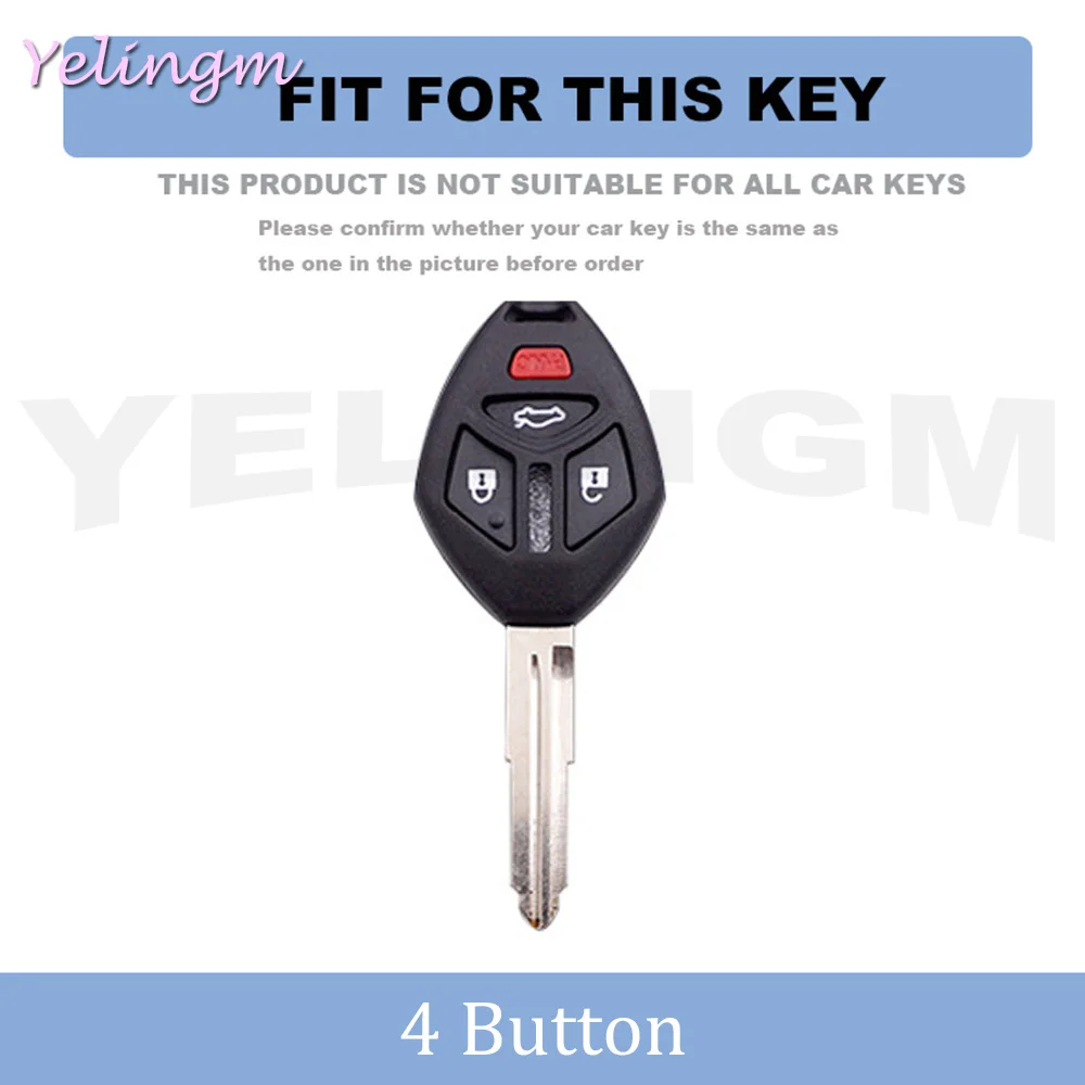 For Mitsubishi Eclipse Galant Lancer EVO ASX Endeavor Mirage New Tpu Remote Key Case Fob Shell Cover 4 Buttons
