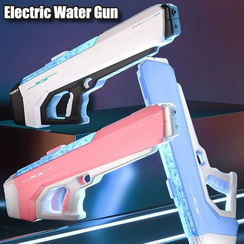 Electric Water Gun Toy Adult/Children Powerful Jet Automatic Water Spray Toy Water Gun Summer Pool Party Toy Children\'s Gift