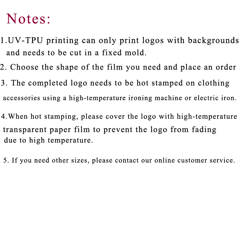 20PCS Customized 3D TPU Silicone Color UV Heat Transfer Printing Raised Personalized Logo T-Shirt Clothing Label